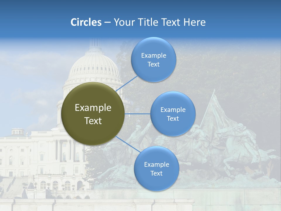 Washington Dc Building Front PowerPoint Template
