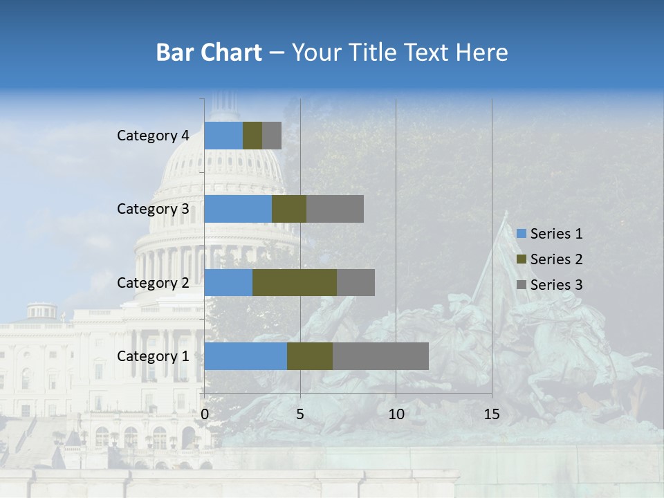 Washington Dc Building Front PowerPoint Template