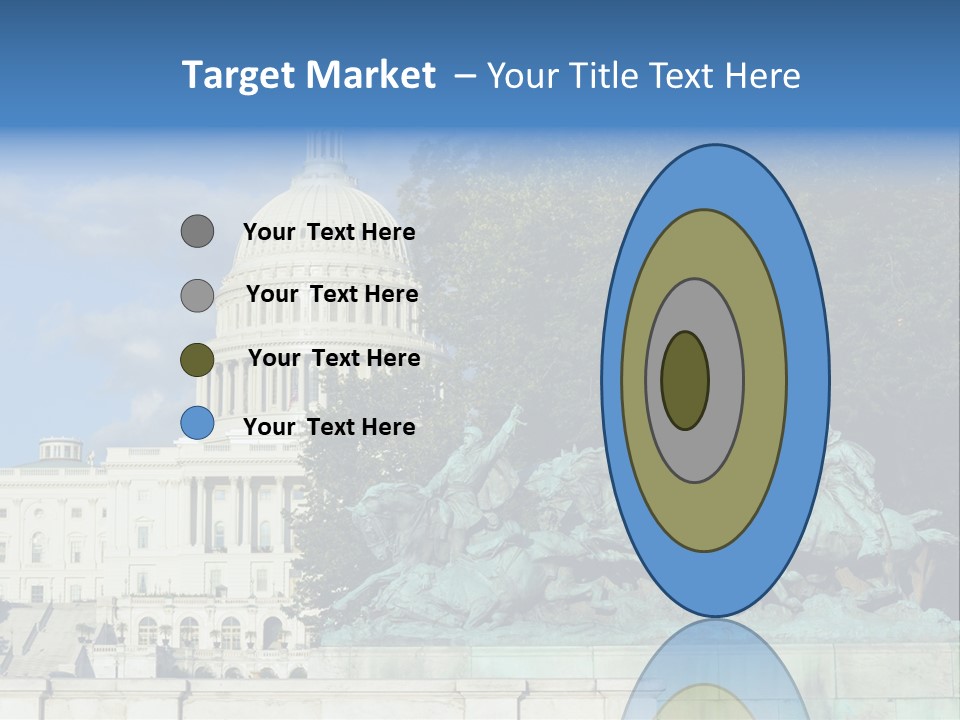 Washington Dc Building Front PowerPoint Template