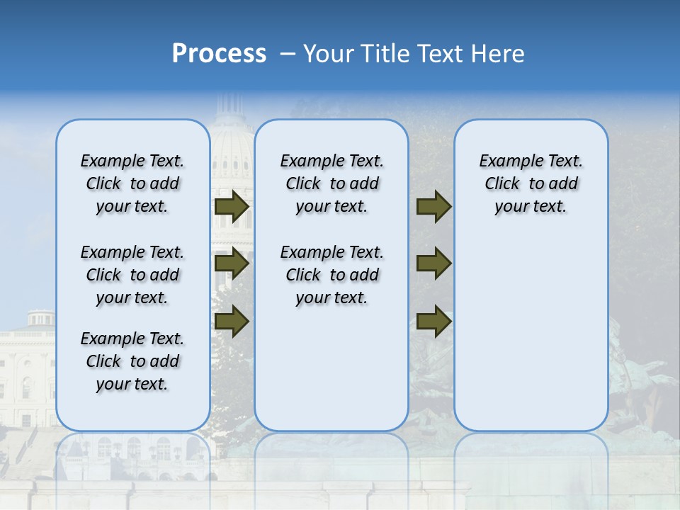 Washington Dc Building Front PowerPoint Template