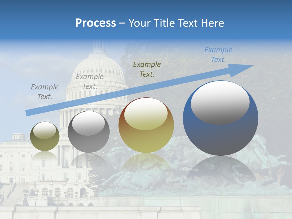 Washington Dc Building Front PowerPoint Template