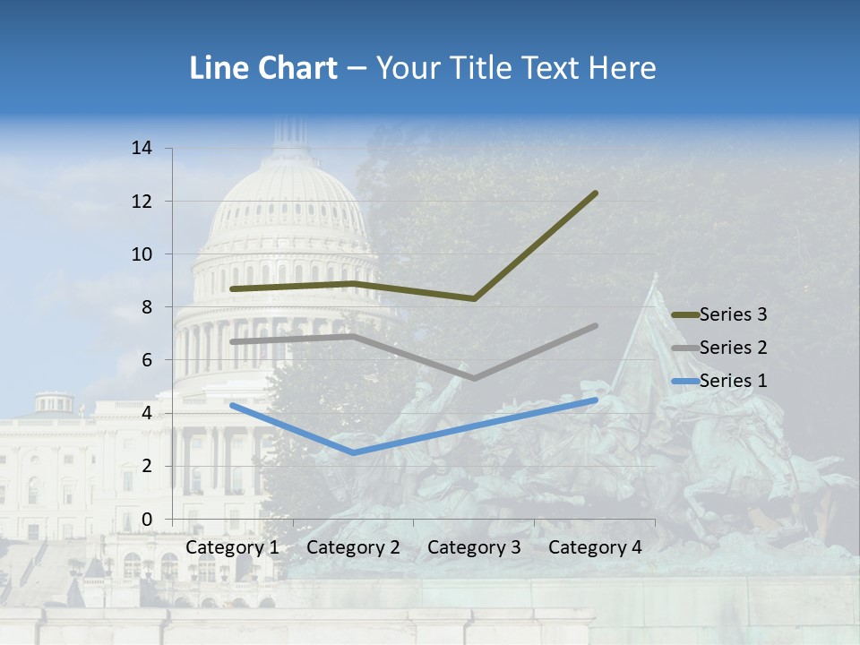 Washington Dc Building Front PowerPoint Template