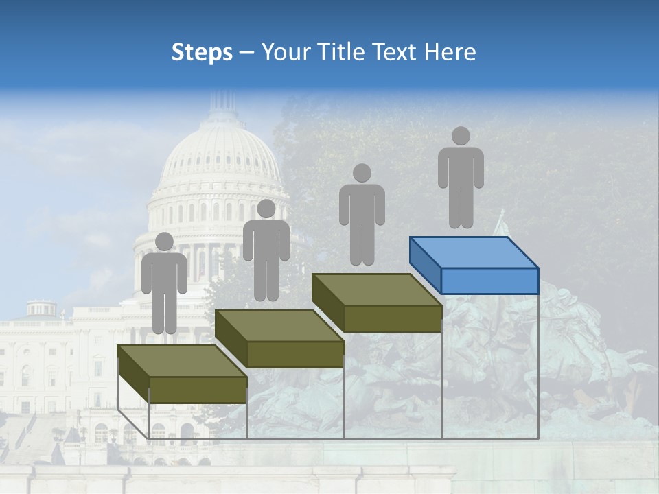 Washington Dc Building Front PowerPoint Template