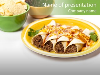 Mexican Food Red Fresh PowerPoint Template