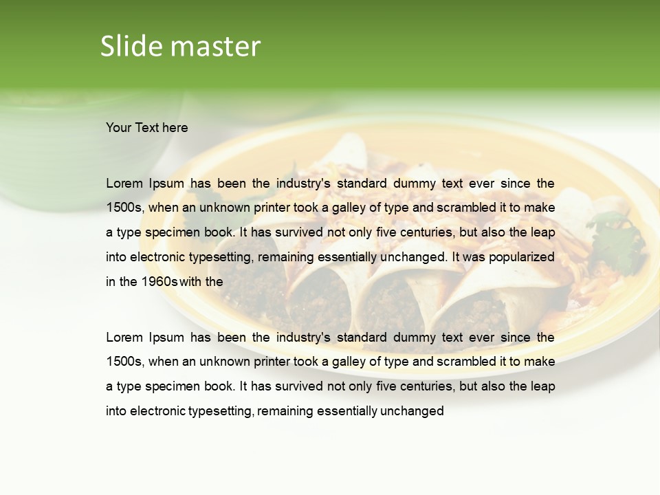 Mexican Food Red Fresh PowerPoint Template