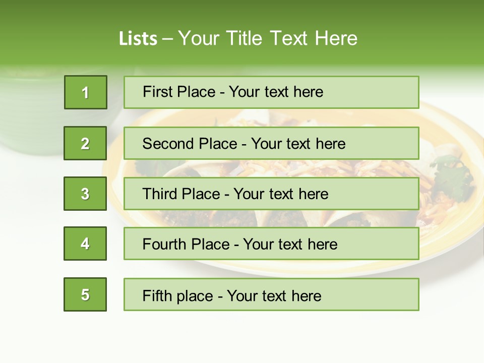 Mexican Food Red Fresh PowerPoint Template