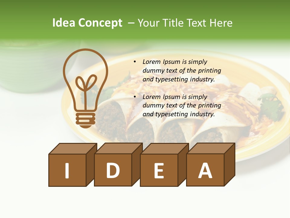 Mexican Food Red Fresh PowerPoint Template