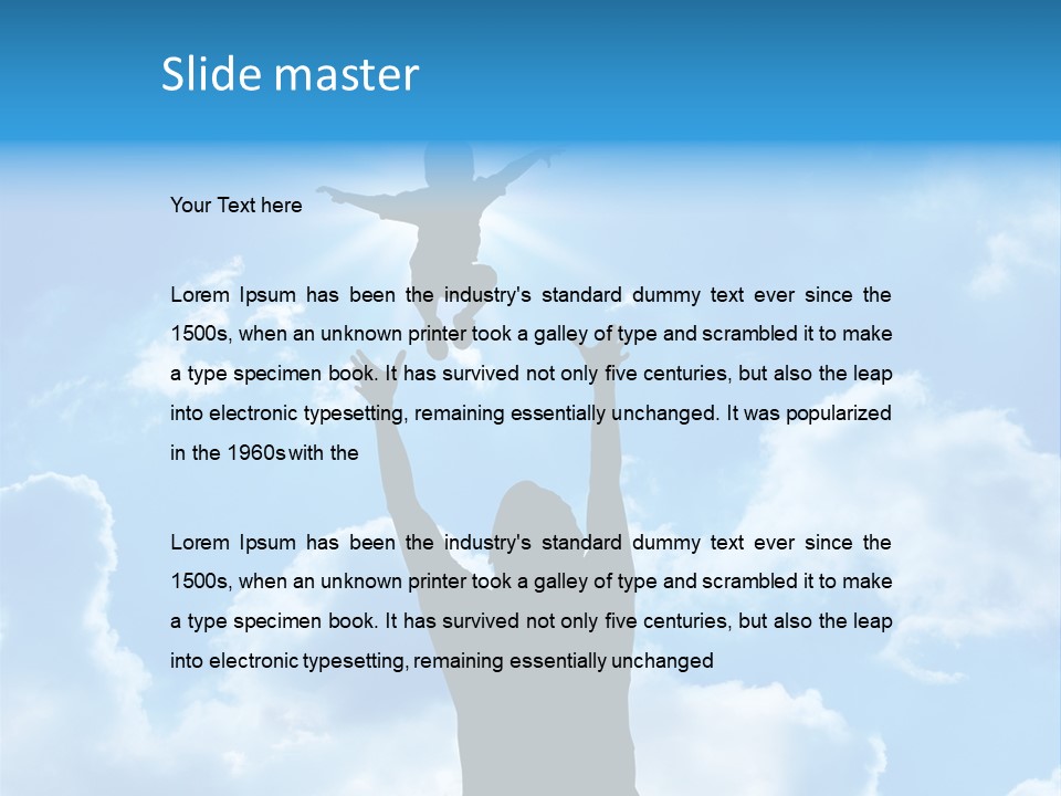 Man Life Freedom PowerPoint Template