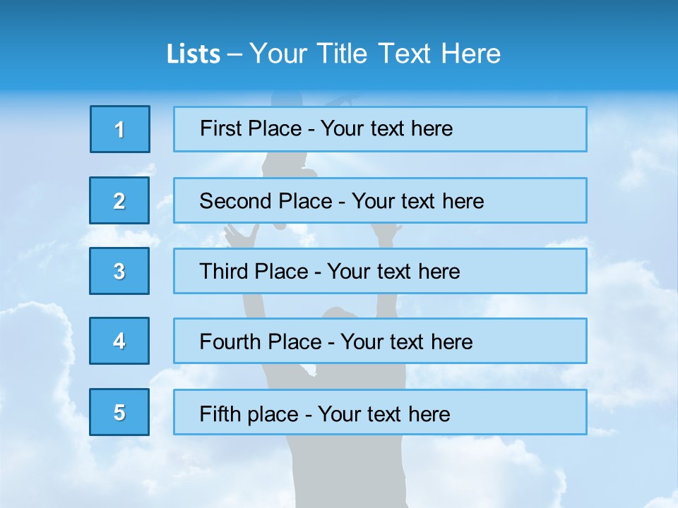 Man Life Freedom PowerPoint Template