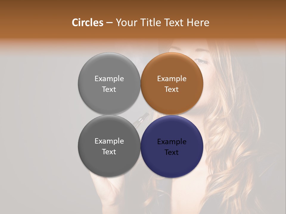 Sensual Suit Cigarette PowerPoint Template