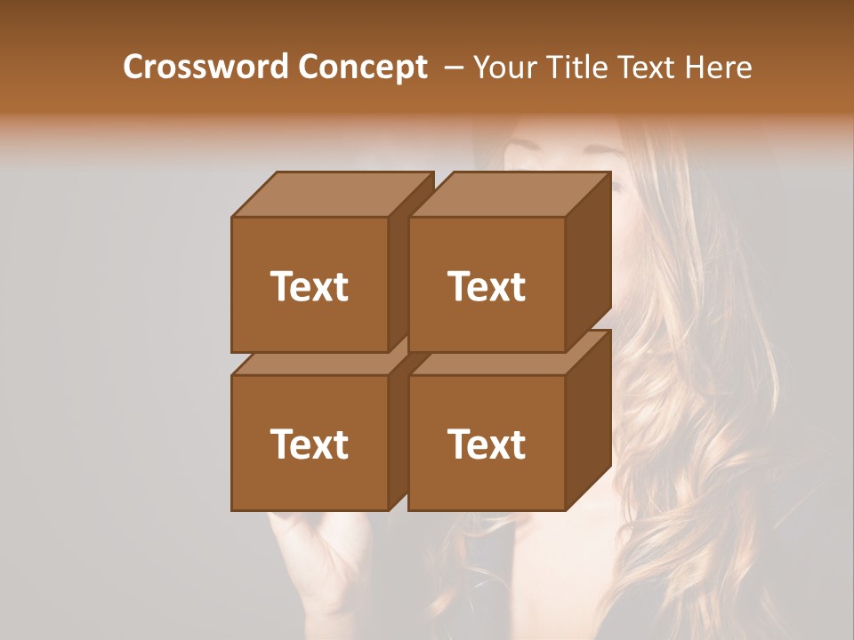 Sensual Suit Cigarette PowerPoint Template