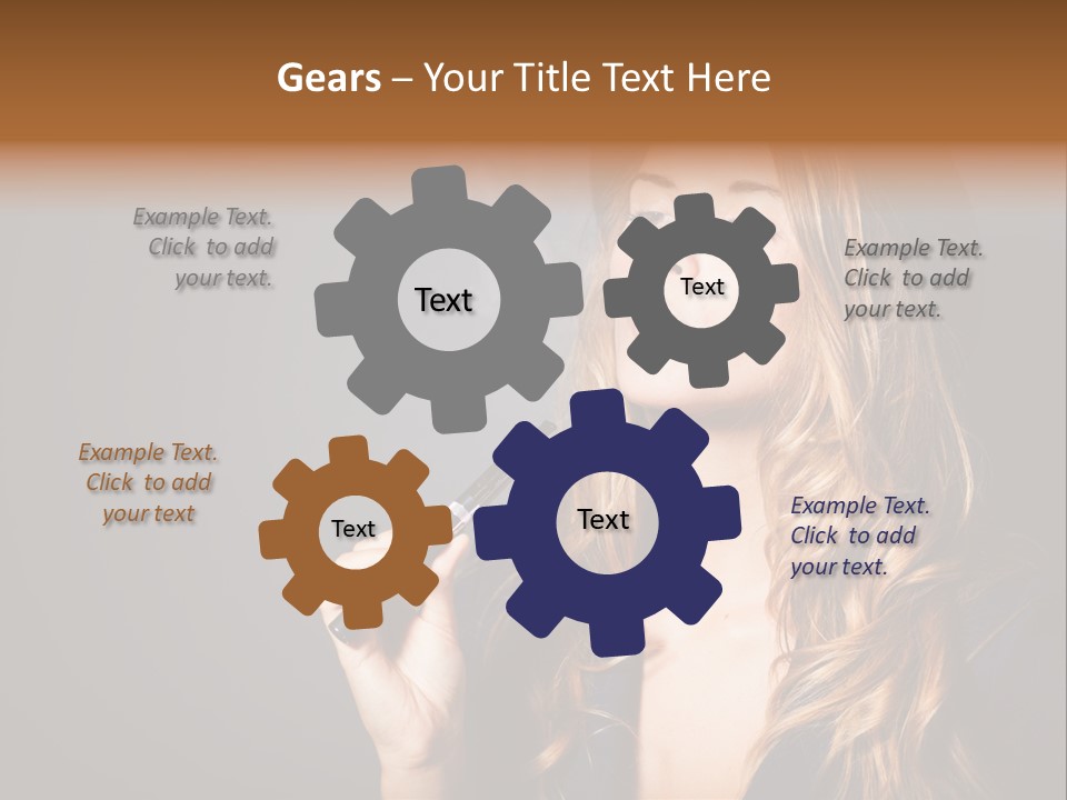 Sensual Suit Cigarette PowerPoint Template