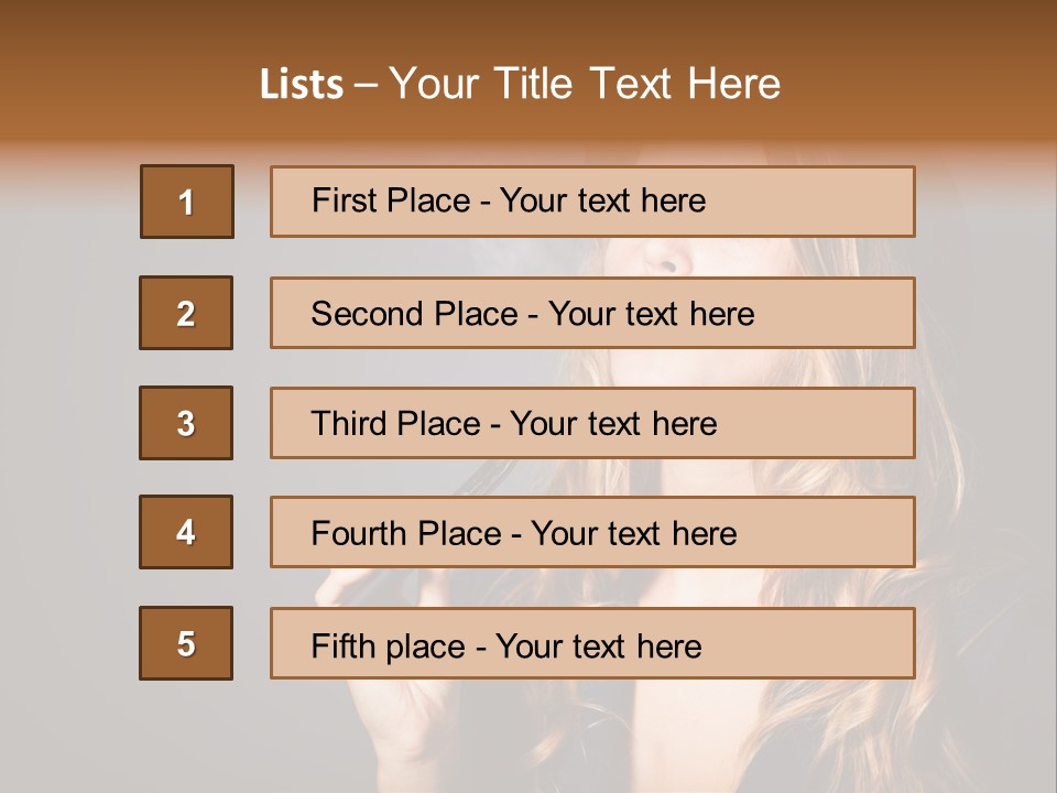 Sensual Suit Cigarette PowerPoint Template