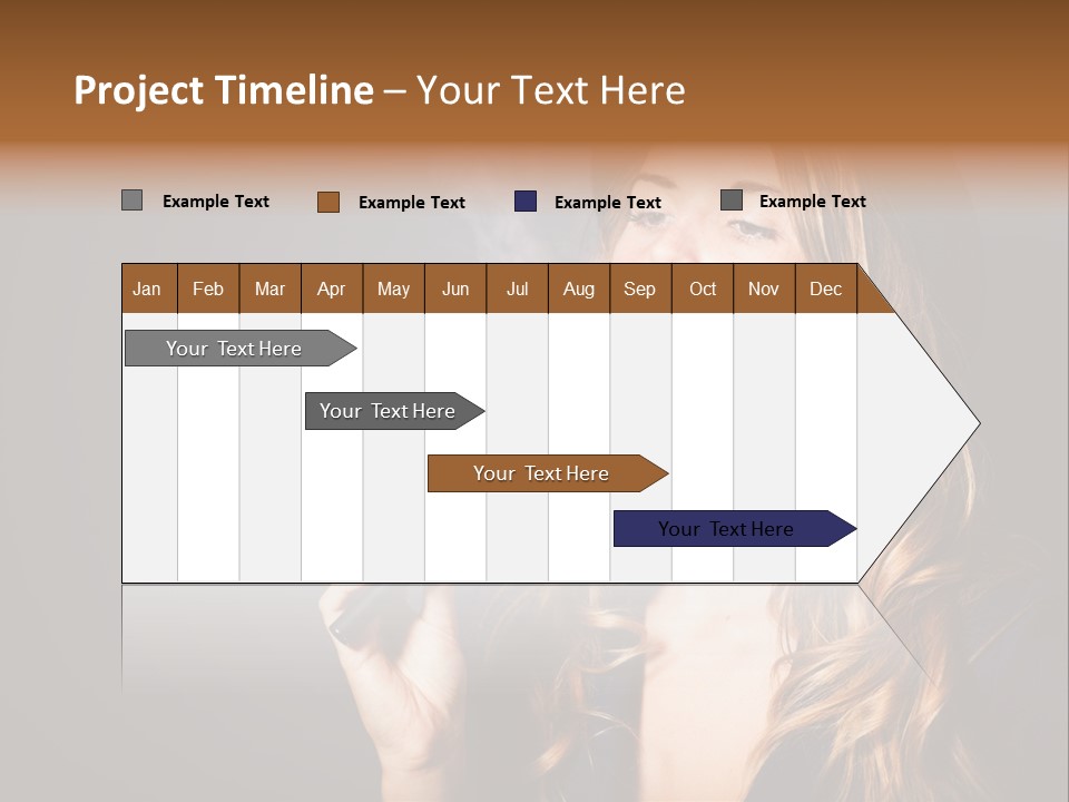Sensual Suit Cigarette PowerPoint Template