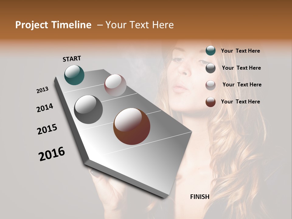 Sensual Suit Cigarette PowerPoint Template