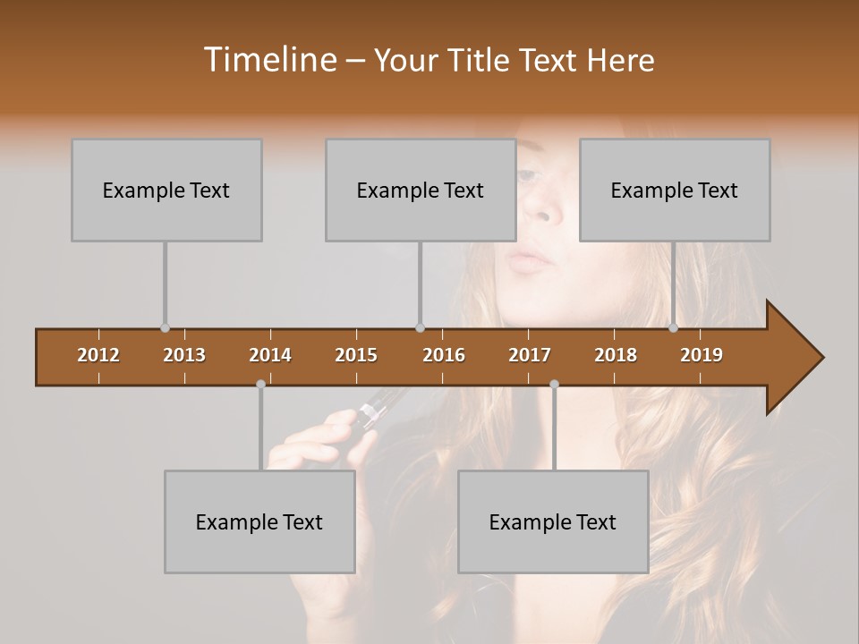 Sensual Suit Cigarette PowerPoint Template