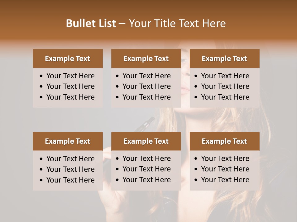 Sensual Suit Cigarette PowerPoint Template