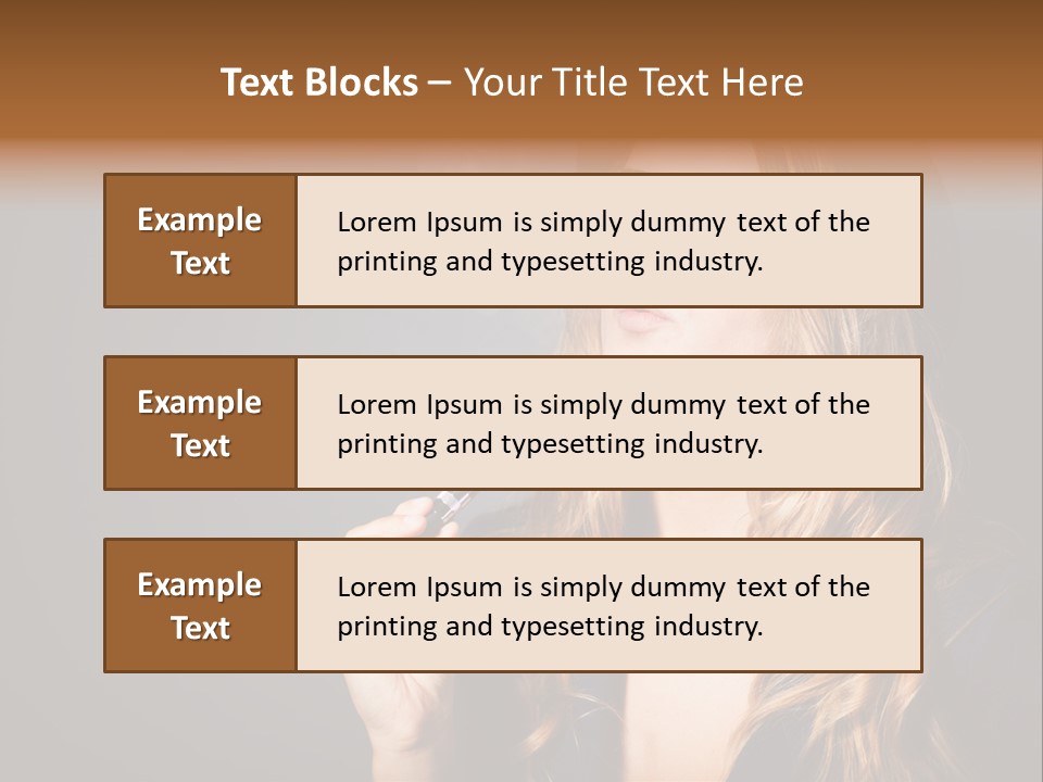 Sensual Suit Cigarette PowerPoint Template