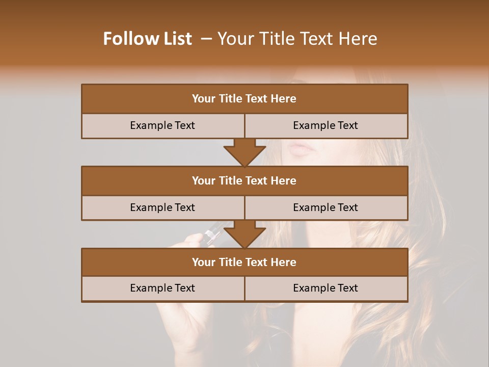 Sensual Suit Cigarette PowerPoint Template