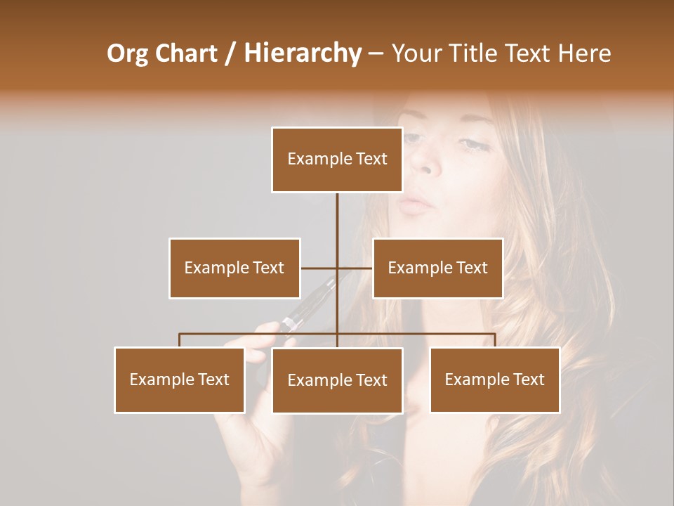 Sensual Suit Cigarette PowerPoint Template