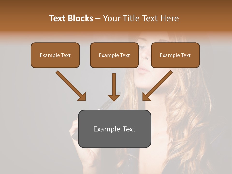 Sensual Suit Cigarette PowerPoint Template