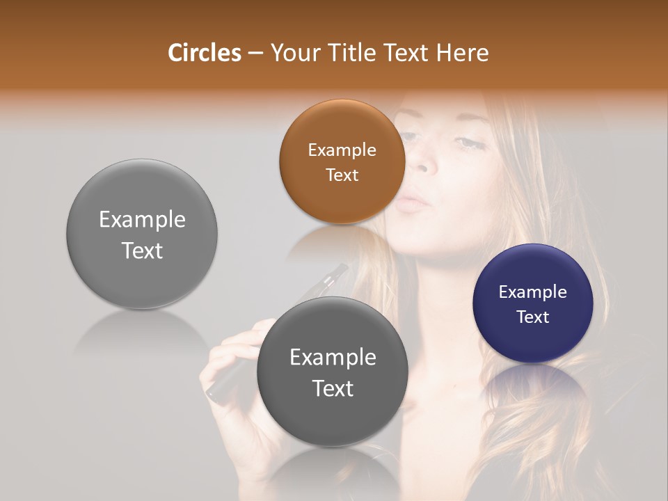 Sensual Suit Cigarette PowerPoint Template