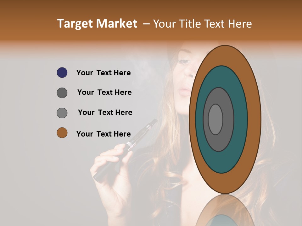 Sensual Suit Cigarette PowerPoint Template