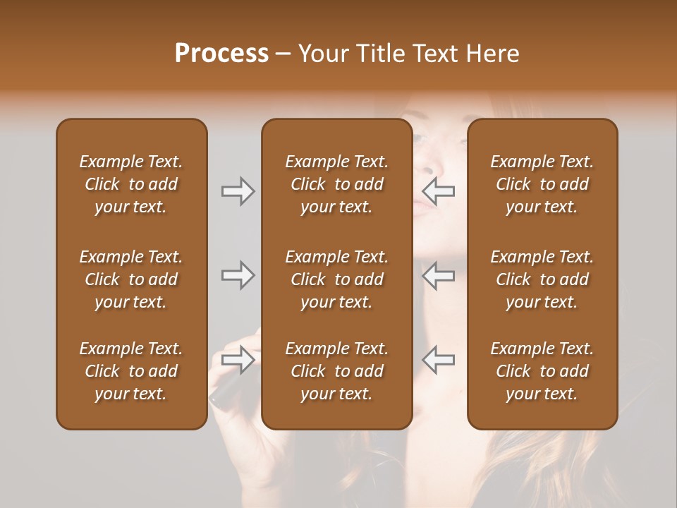 Sensual Suit Cigarette PowerPoint Template