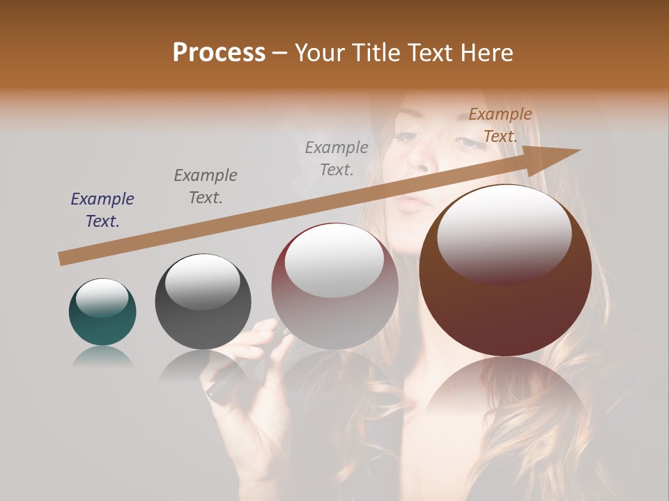 Sensual Suit Cigarette PowerPoint Template