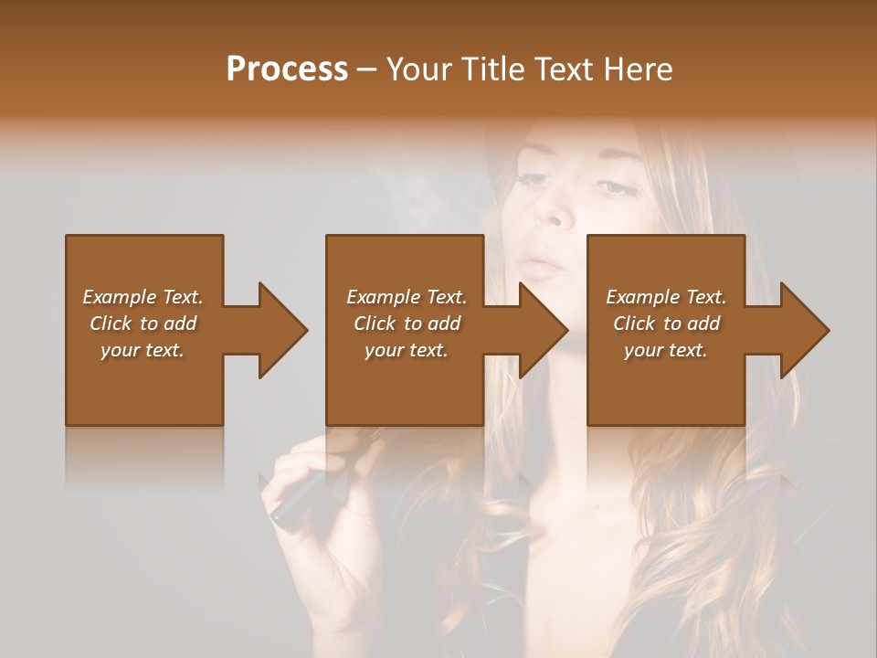 Sensual Suit Cigarette PowerPoint Template