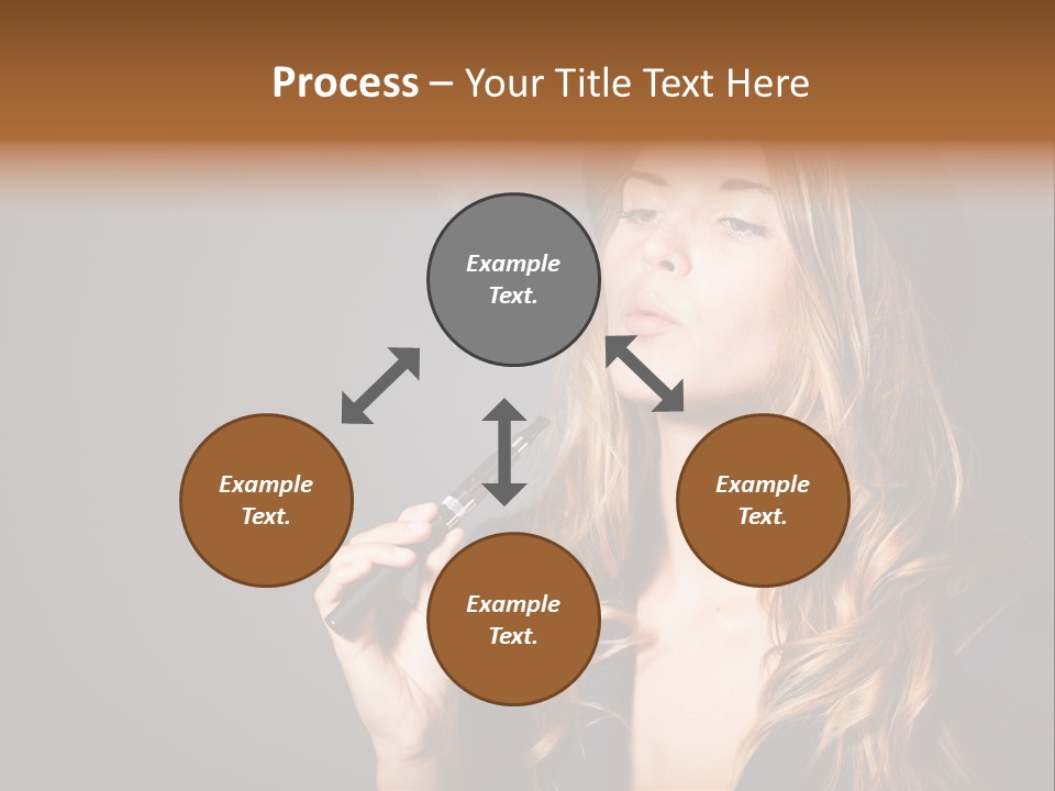 Sensual Suit Cigarette PowerPoint Template