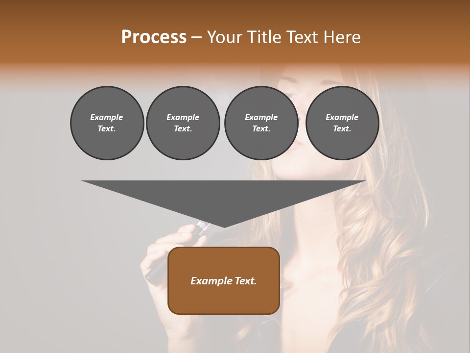 Sensual Suit Cigarette PowerPoint Template