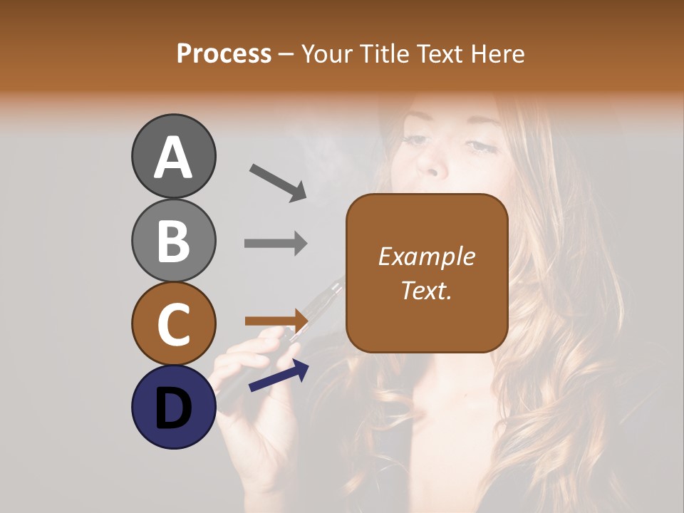 Sensual Suit Cigarette PowerPoint Template