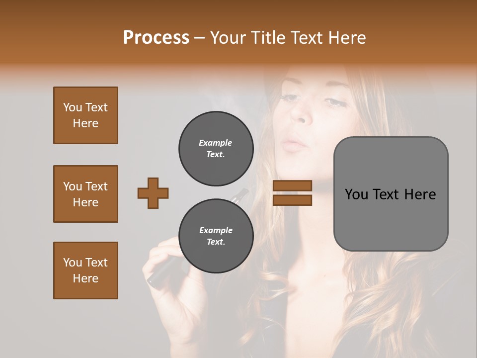 Sensual Suit Cigarette PowerPoint Template