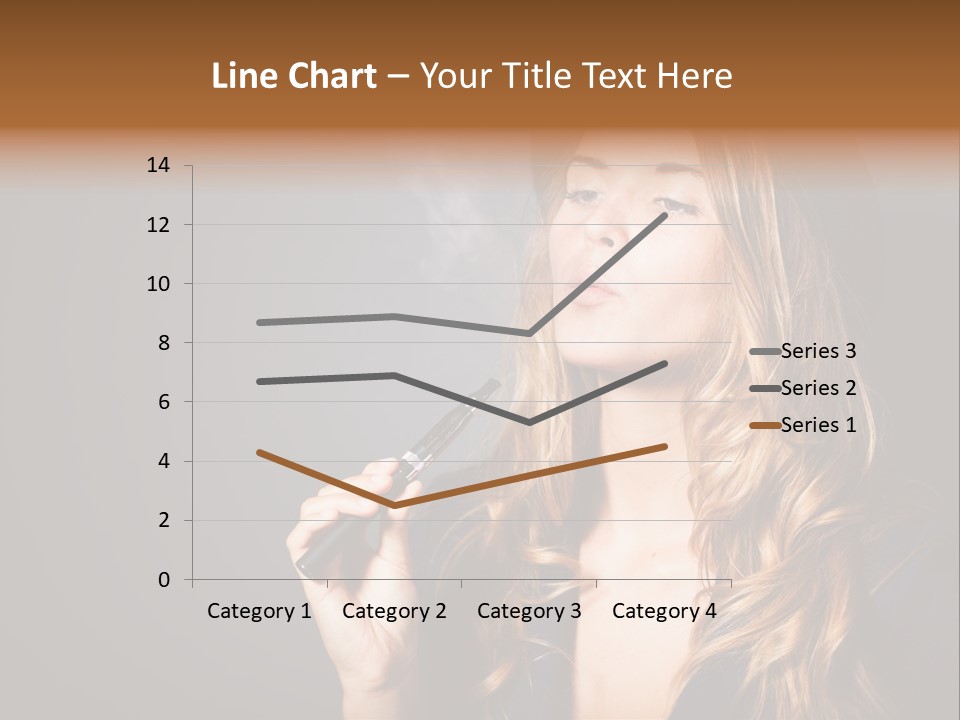 Sensual Suit Cigarette PowerPoint Template