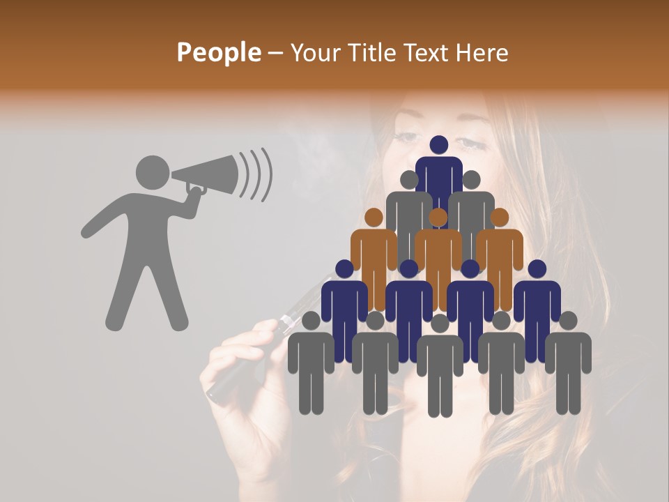 Sensual Suit Cigarette PowerPoint Template