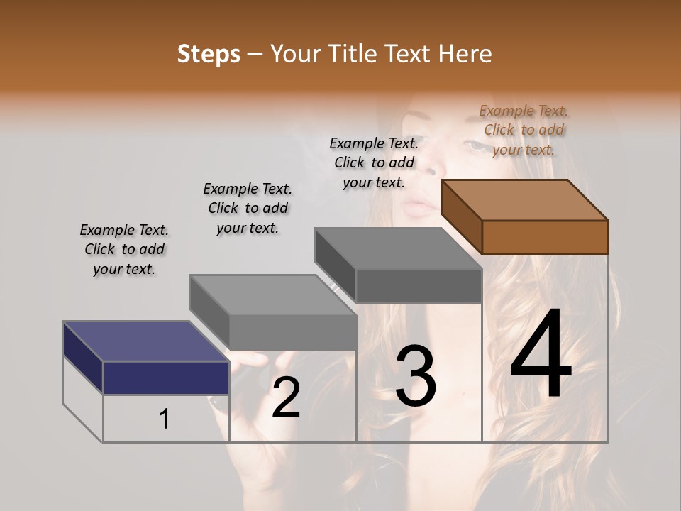 Sensual Suit Cigarette PowerPoint Template