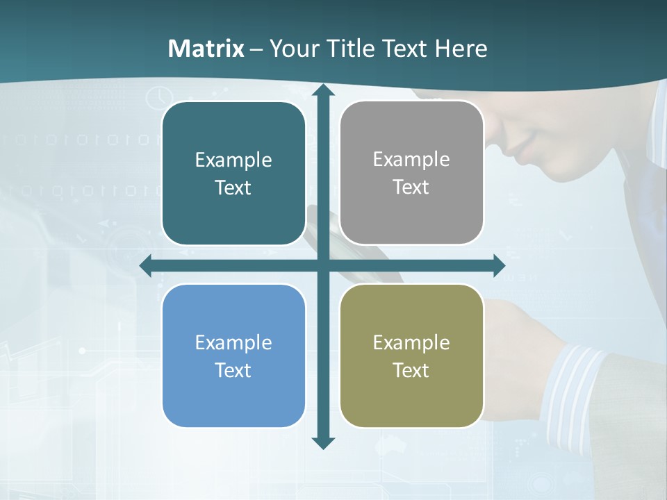Communication Corporate Man PowerPoint Template