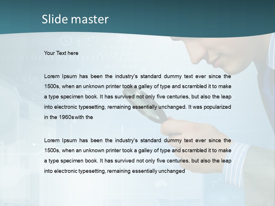 Communication Corporate Man PowerPoint Template