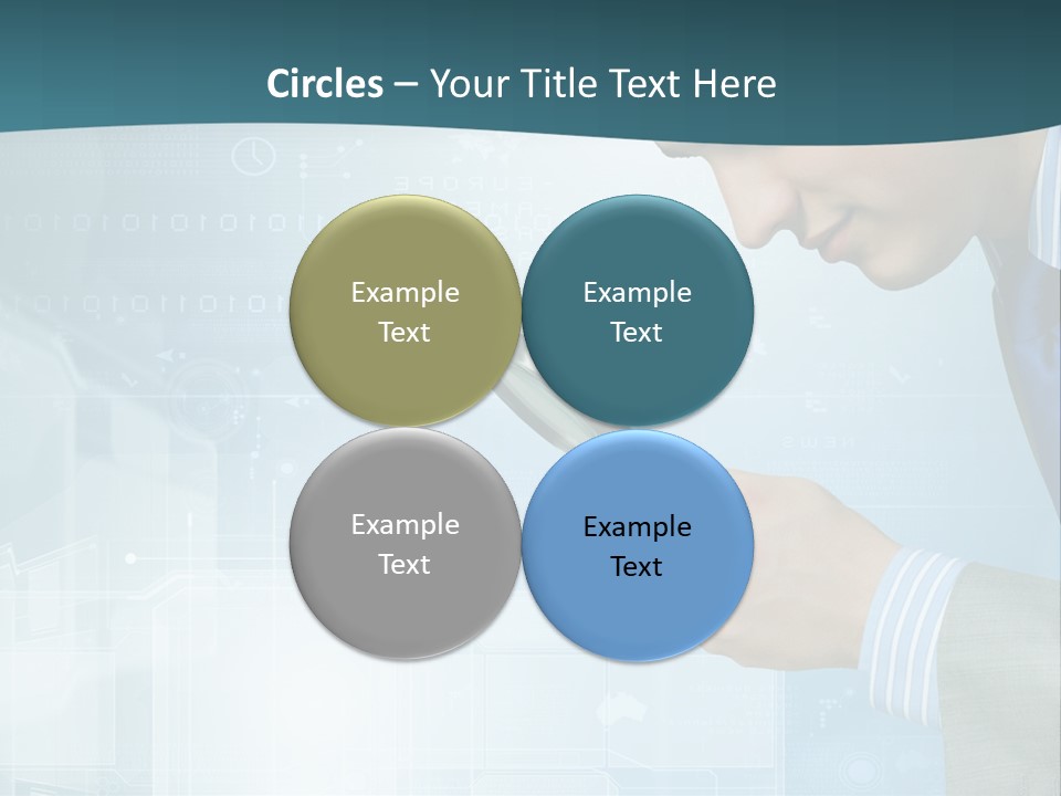 Communication Corporate Man PowerPoint Template