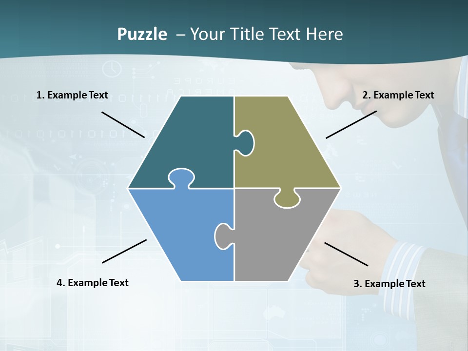 Communication Corporate Man PowerPoint Template