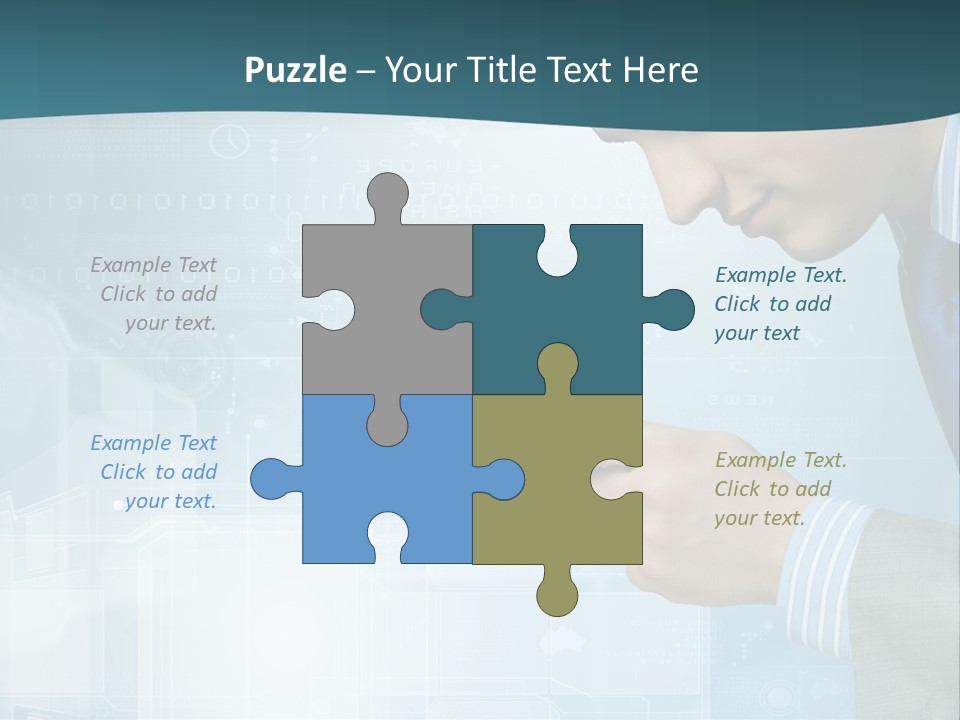 Communication Corporate Man PowerPoint Template