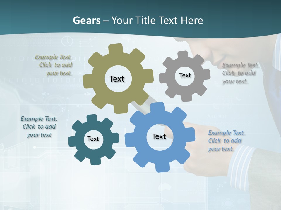Communication Corporate Man PowerPoint Template
