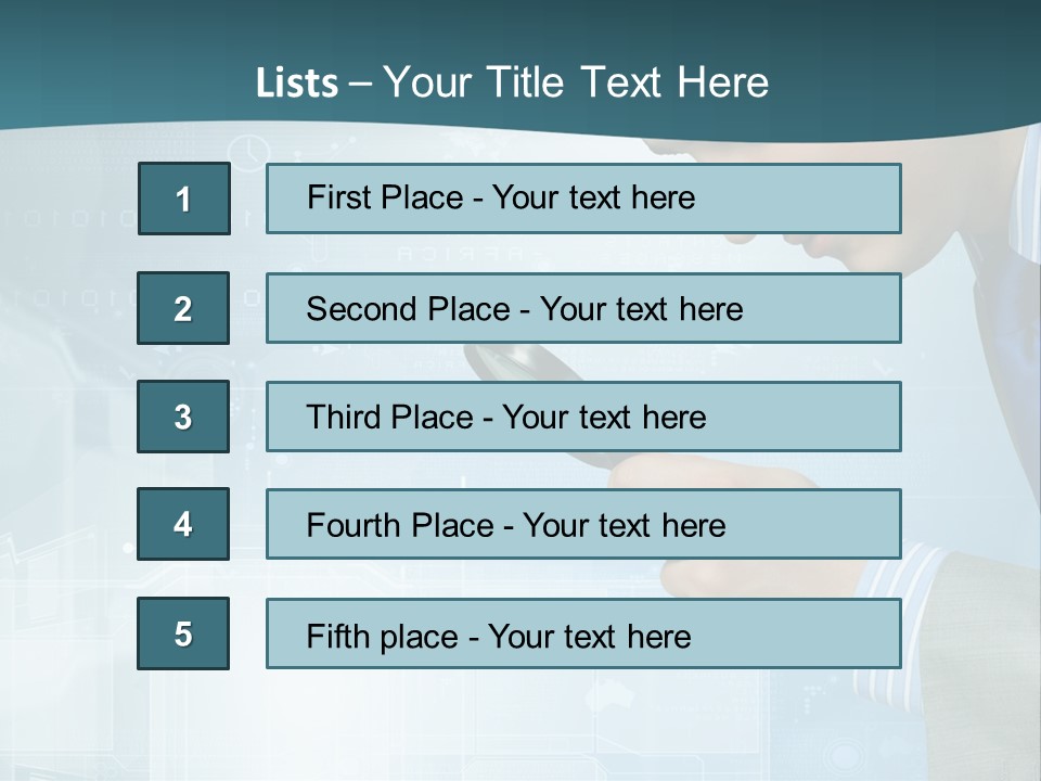 Communication Corporate Man PowerPoint Template