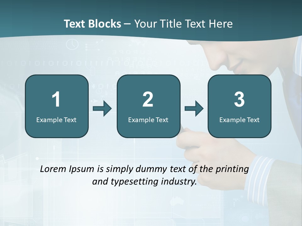 Communication Corporate Man PowerPoint Template