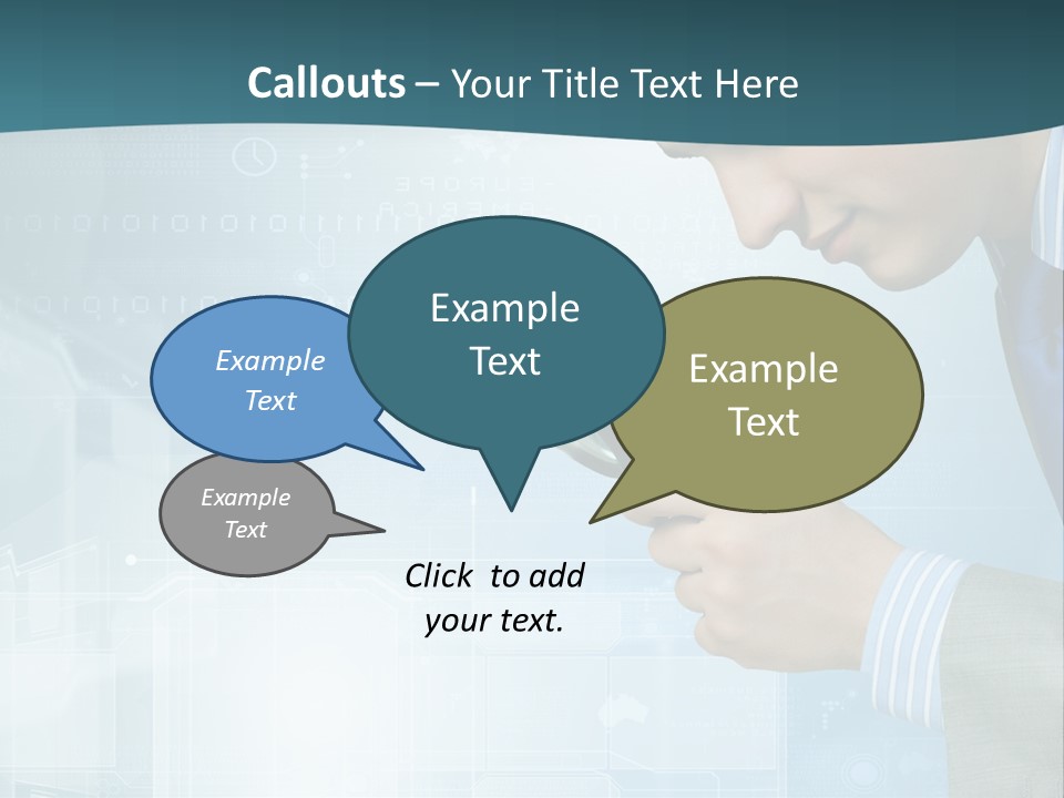 Communication Corporate Man PowerPoint Template