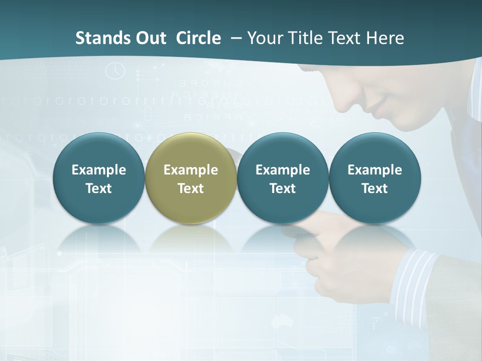 Communication Corporate Man PowerPoint Template