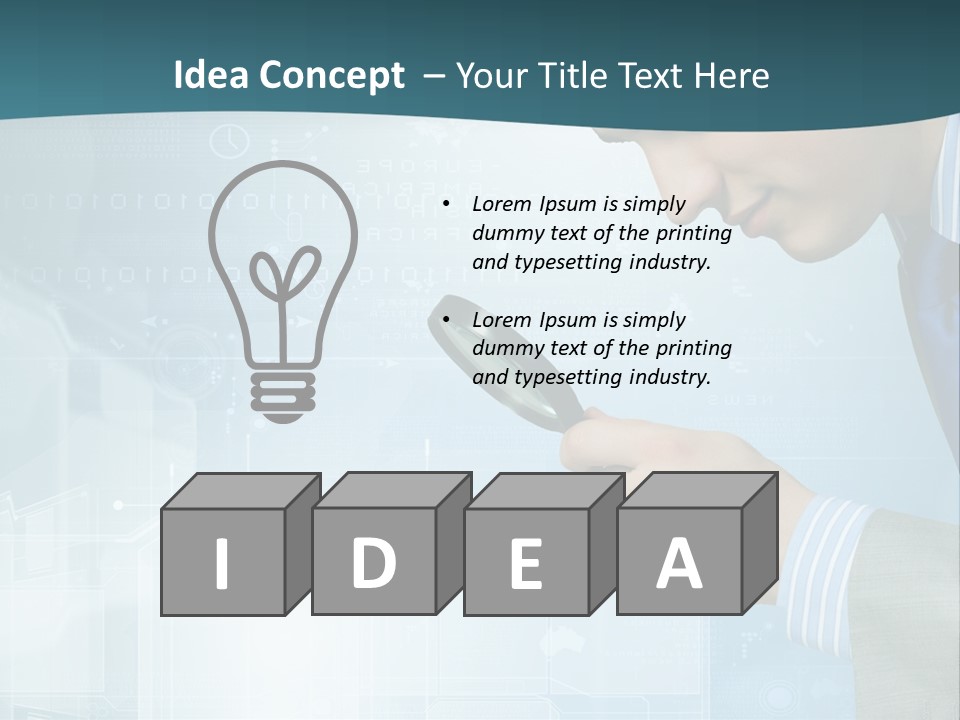Communication Corporate Man PowerPoint Template