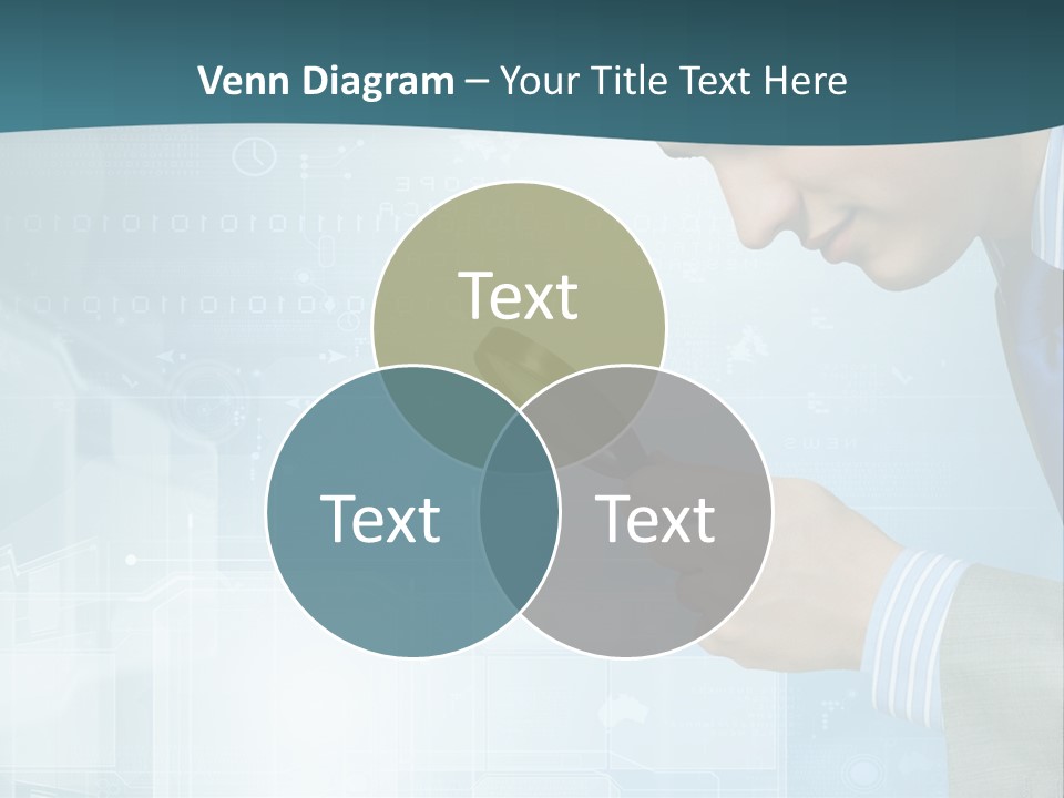 Communication Corporate Man PowerPoint Template