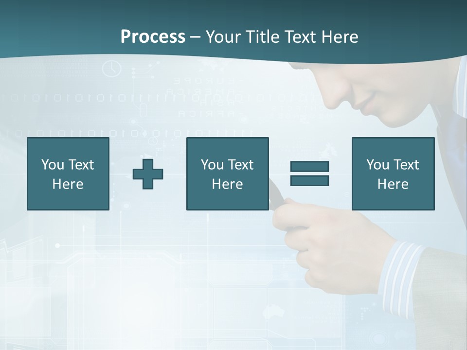 Communication Corporate Man PowerPoint Template